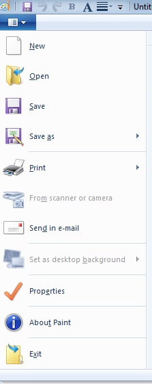 What Is MS Paint In Hindi file menu