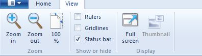 What Is MS Paint In Hindi view menu